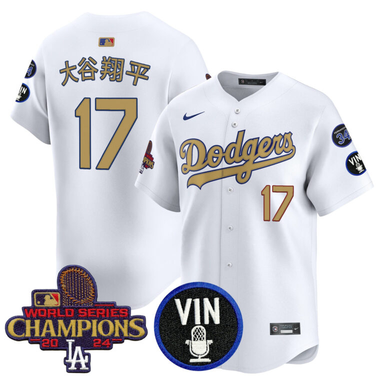Men Los Angeles Dodgers 17 Ohtani white Sakura Edition Nike MLB 2025Jersey style2
